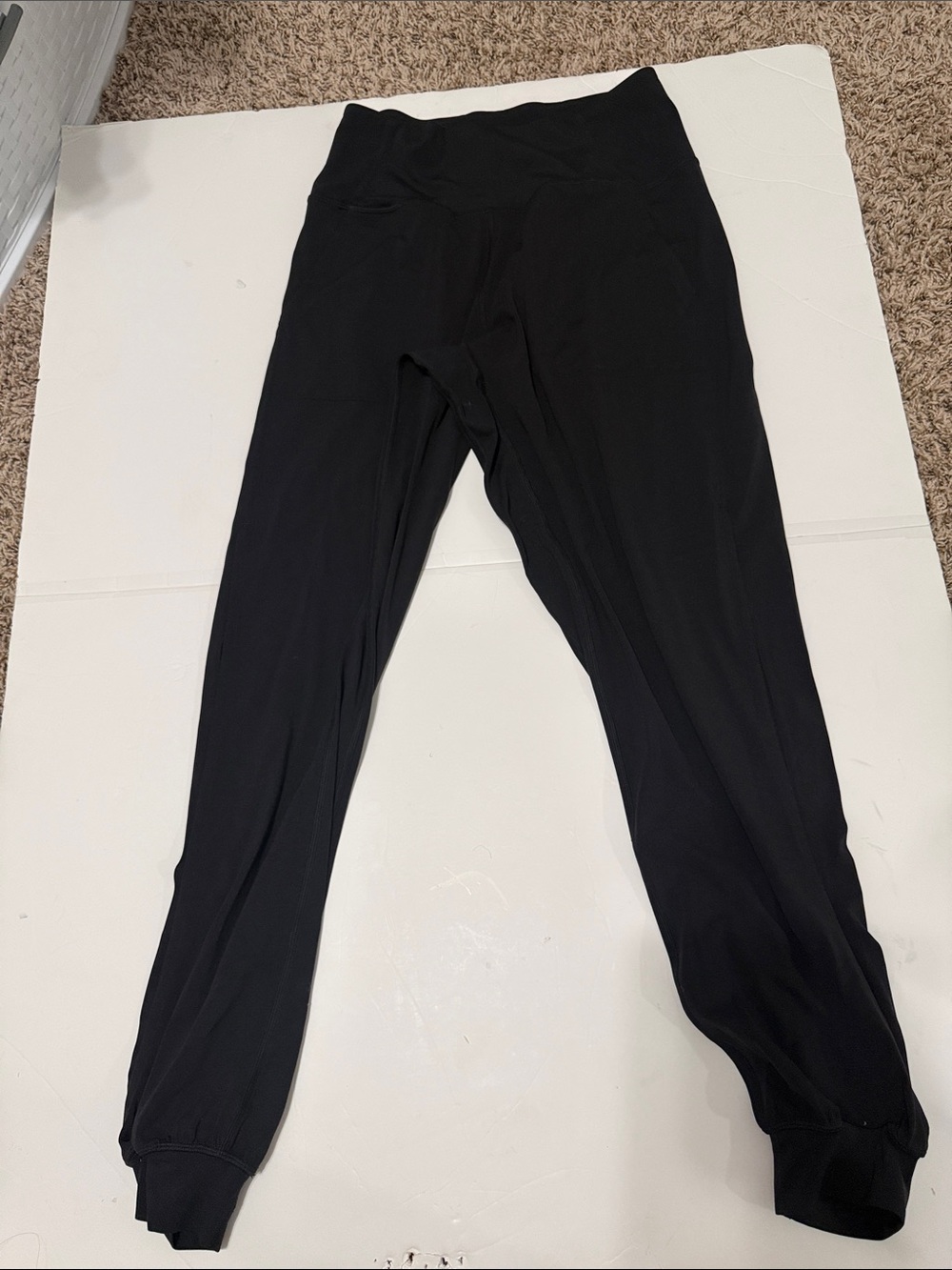 Lululemon women Black Pull-On Jogger Bottoms with open side